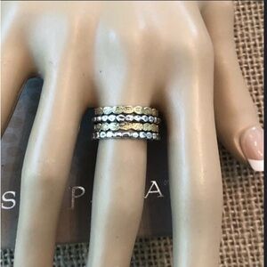 Hard to Find Silpada Sterling Silver .925 Brass Wide Band 2 Tone Ring Sz 7